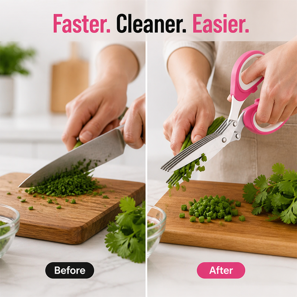 ChopSwift™ — 5-Blade Herb Scissors