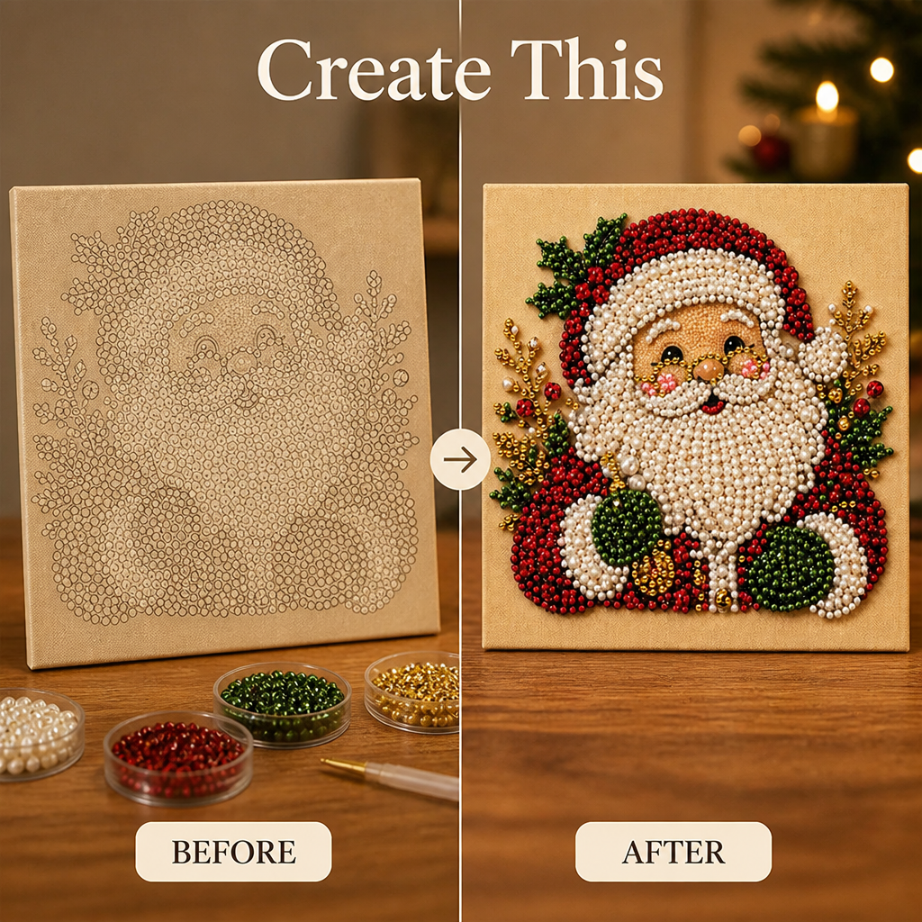 MerryMosaic™ — Turn Simple Pieces Into a Festive Santa Masterpiece