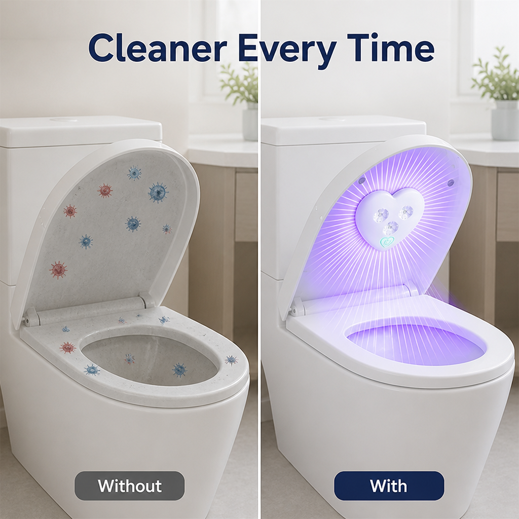 GlowGuard™ — Automatic Toilet UV Cleaner