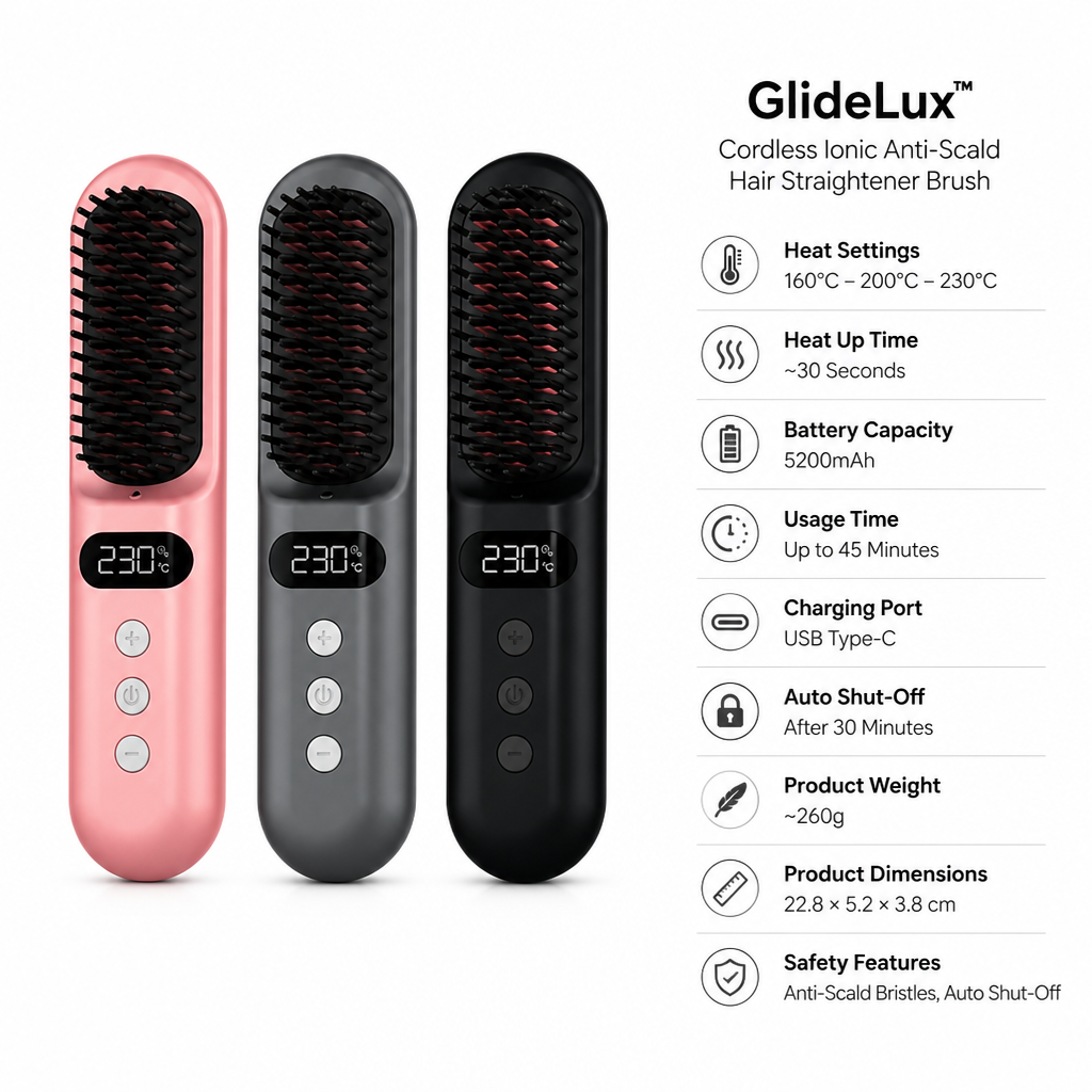 Stralina™ — Cordless Hair Styling Brush