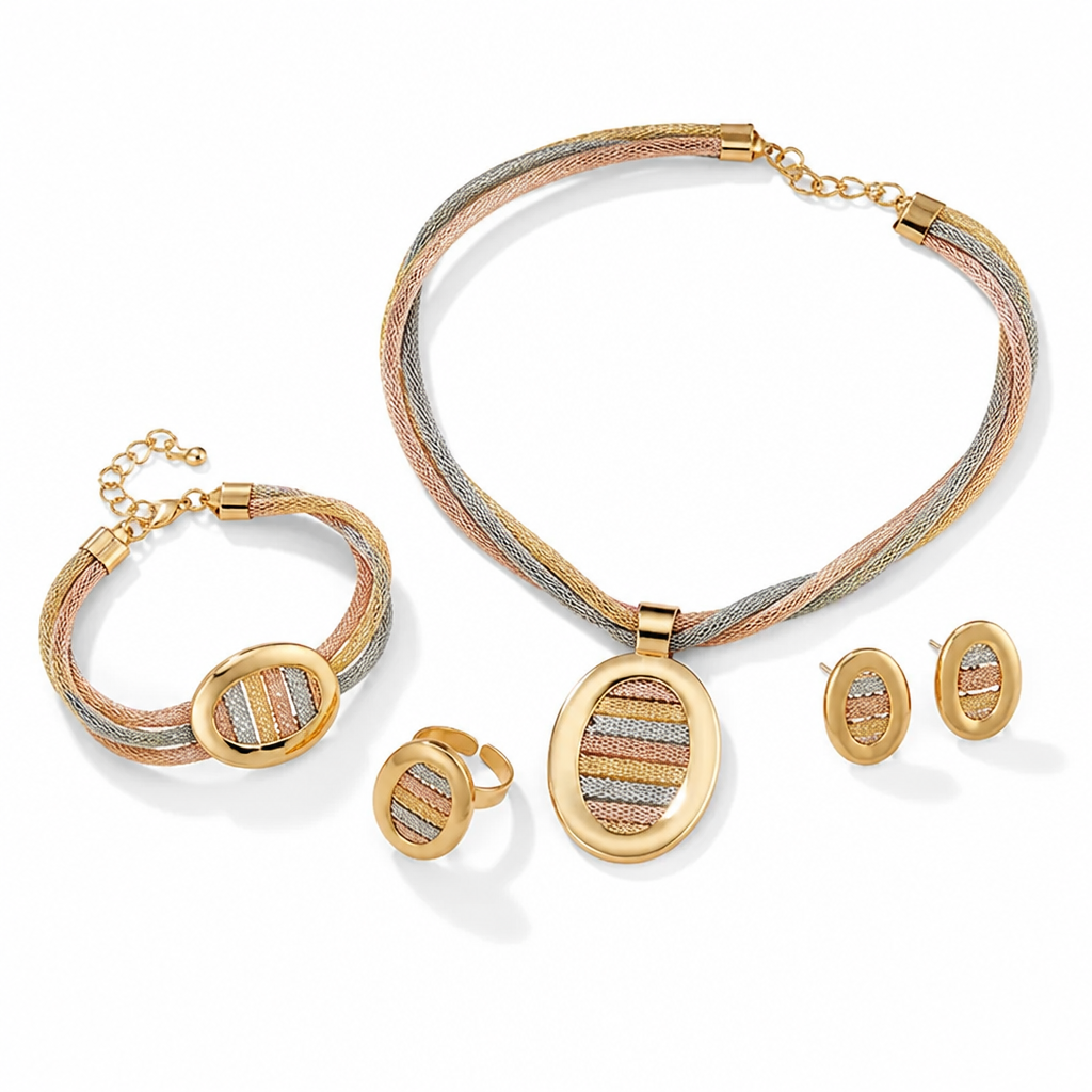 Elara™ 4-Piece Jewelry Set — Effortless Glamour