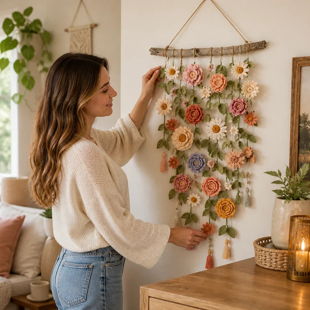 BloomTapestry™ — Floral Wall Hanging Décor