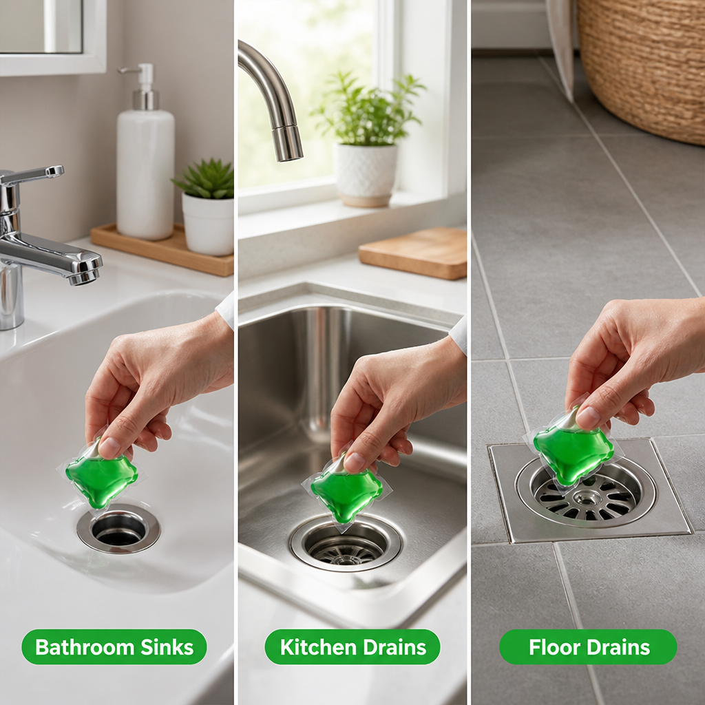 DrainFresh™ — Long-Lasting Drain Odor Blocker