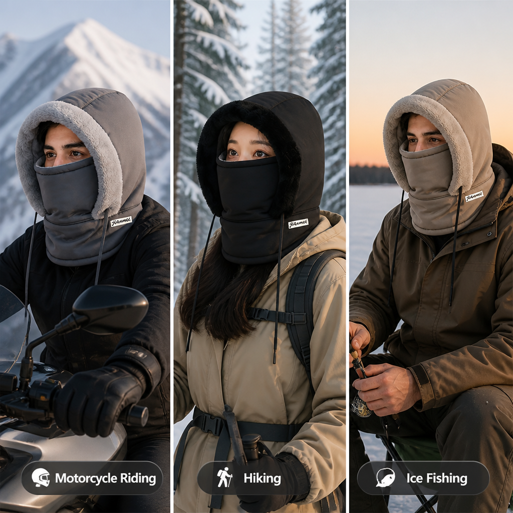 WinterHood™ — Insulated Cold-Weather Face Cover