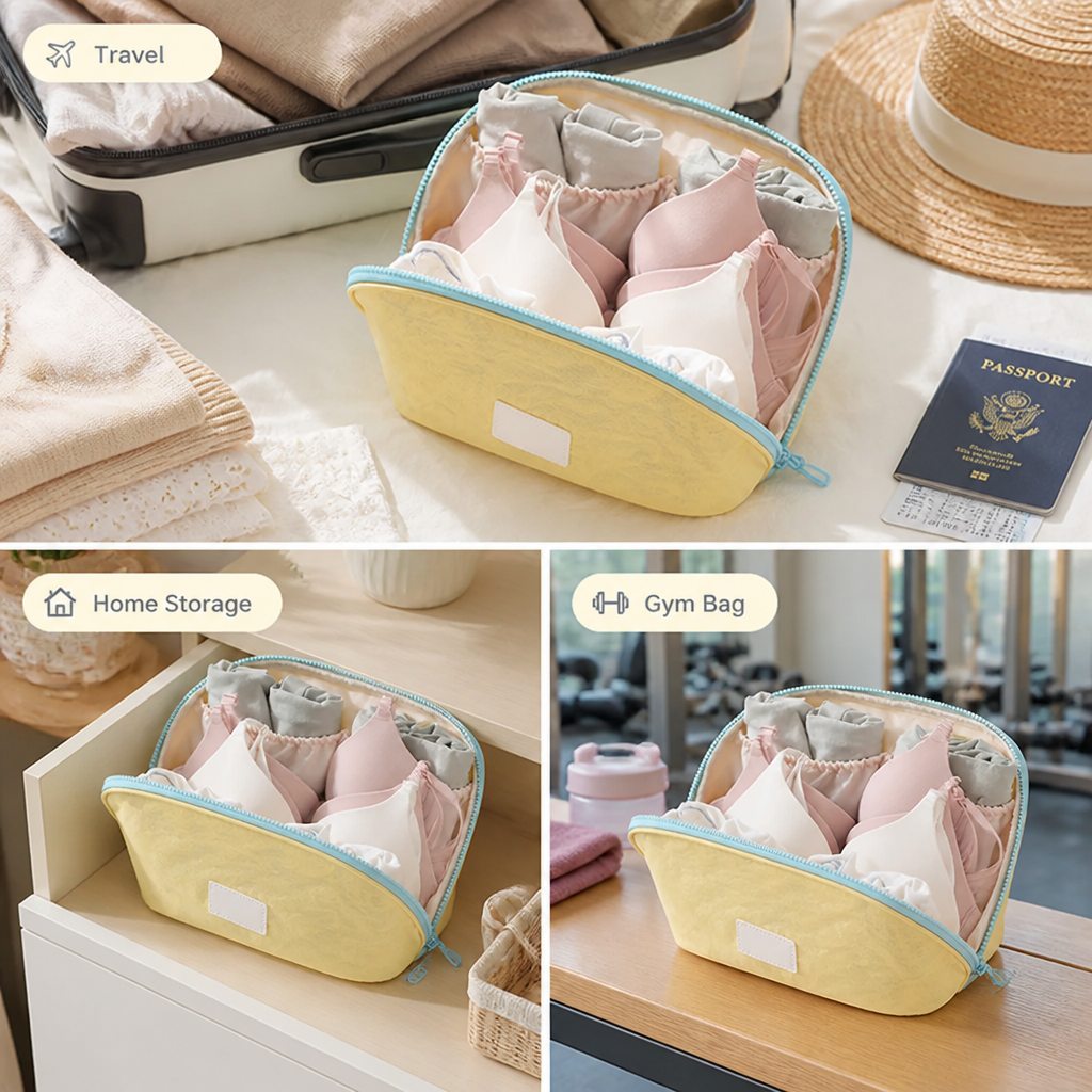 LuxeLingerie™ — Portable Bra & Underwear Travel Case