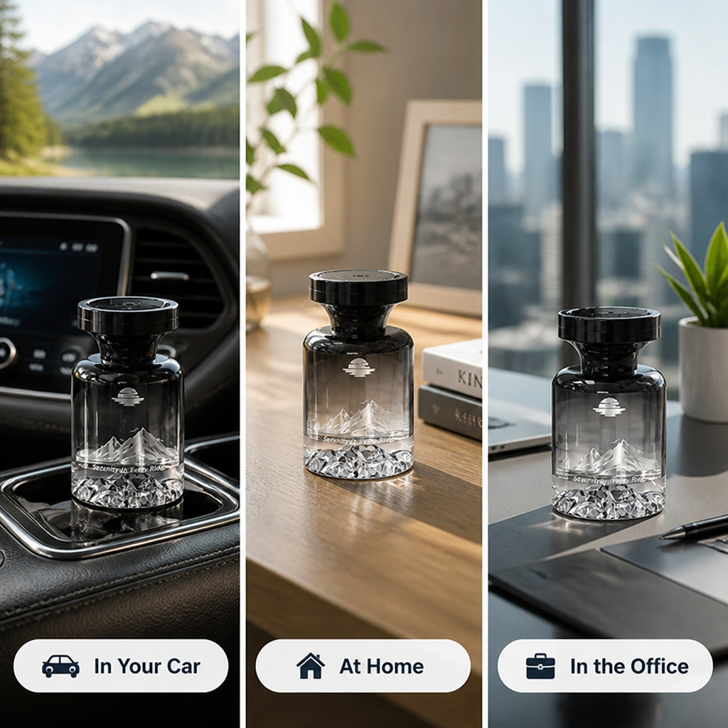 AromaPeak™ — Mountain-Inspired Car Fragrance Diffuser