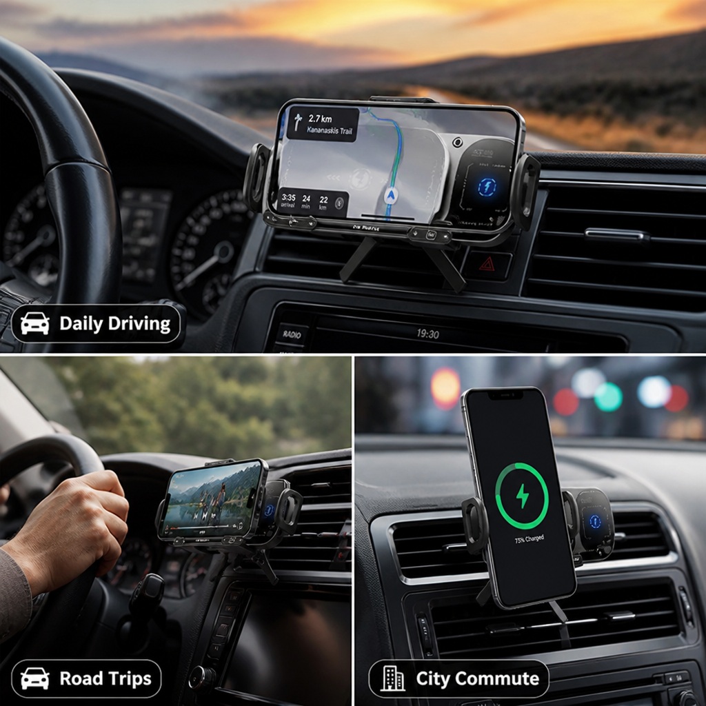AutoDock™ — Secure Your Phone and Power Up on the Road