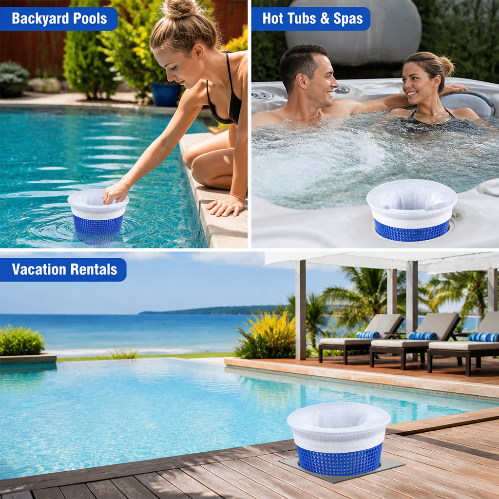 PoolGuard™ — Universal Pool Skimmer Filter Basket