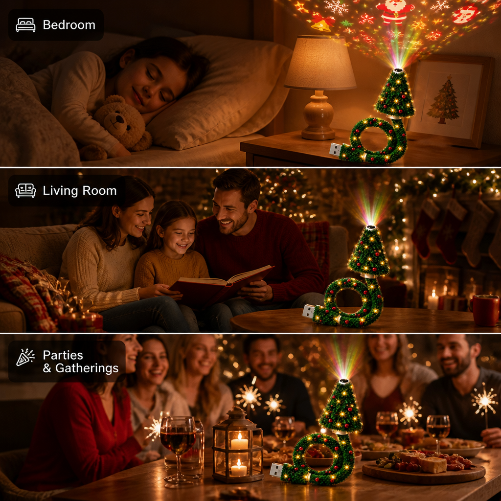 TwinkleTree™ — Festive LED Christmas Tree Lamp