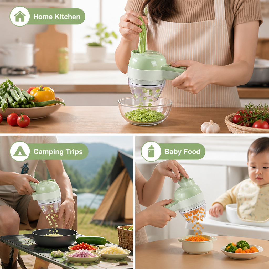 ChopSwift™ 5-in-1 Electric Food Chopper — Prep in Seconds