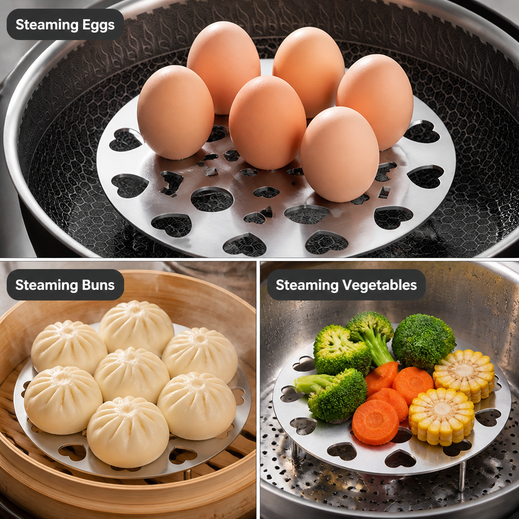 SteamNest™ — Stainless Steel Multi-Level Steaming Rack