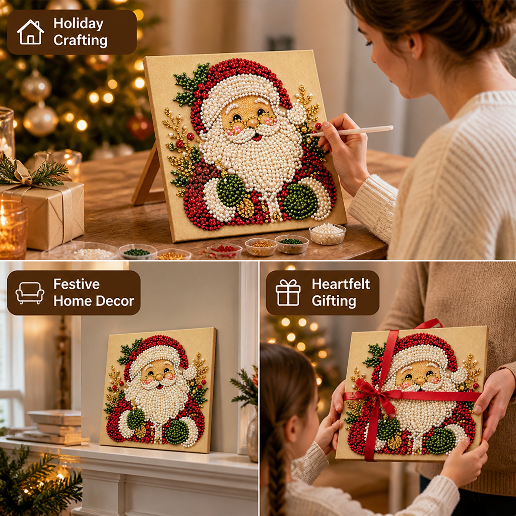 MerryMosaic™ — Turn Simple Pieces Into a Festive Santa Masterpiece