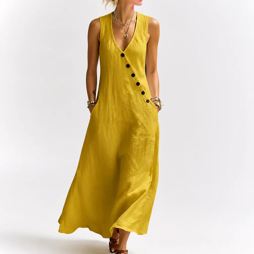 WillowEase™ — Relaxed Pocket Maxi Dress