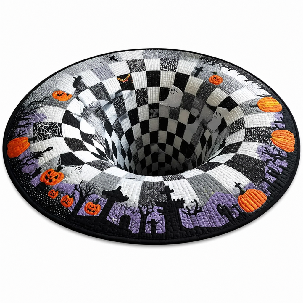 SpookyWeave™ — Halloween Round Decorative Rug