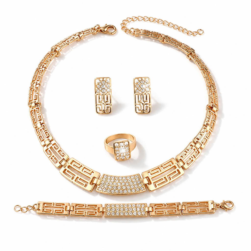 Elara™ 4-Piece Jewelry Set — Effortless Glamour