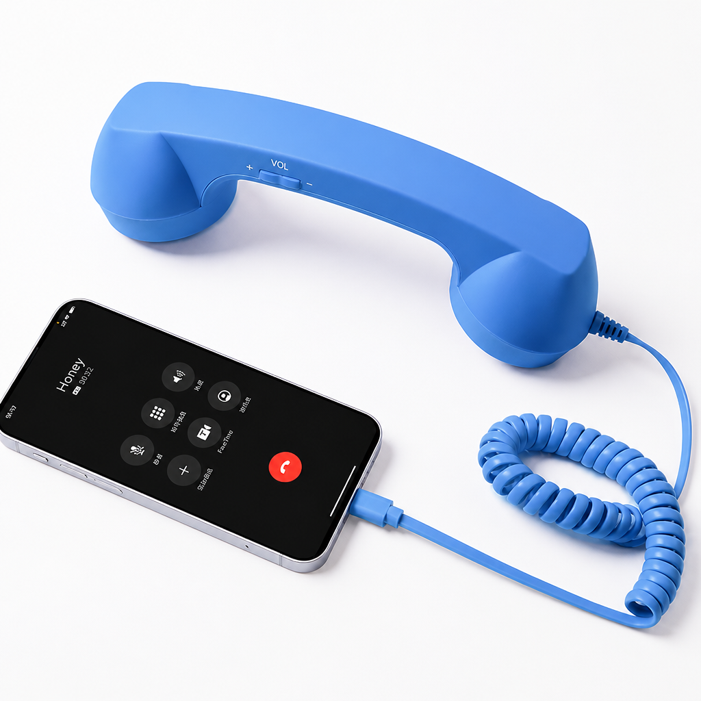 RetroTalk™ Retro Phone Handset — Calls With Classic Style