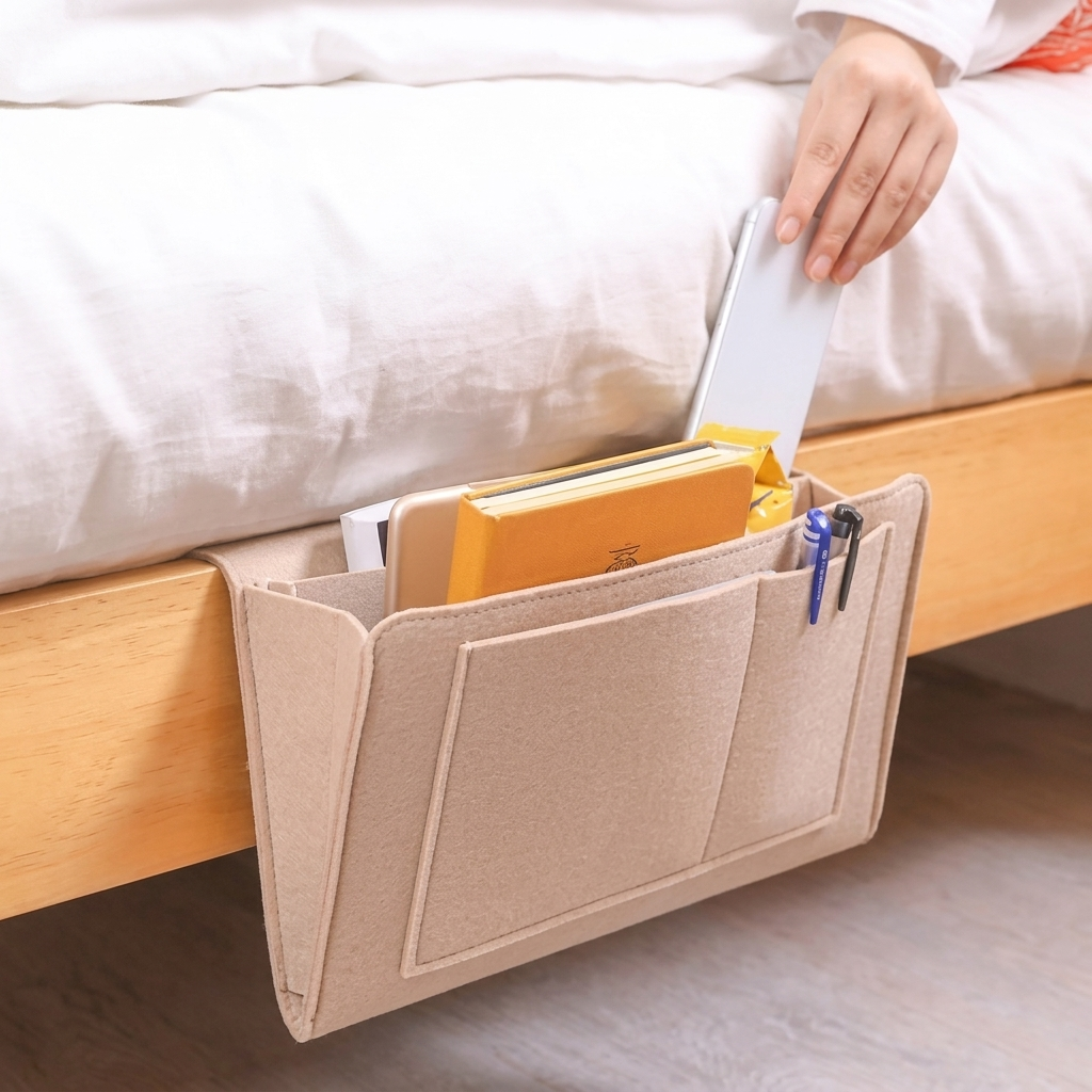 BedCaddy™ — Convenient Bedside Organizer
