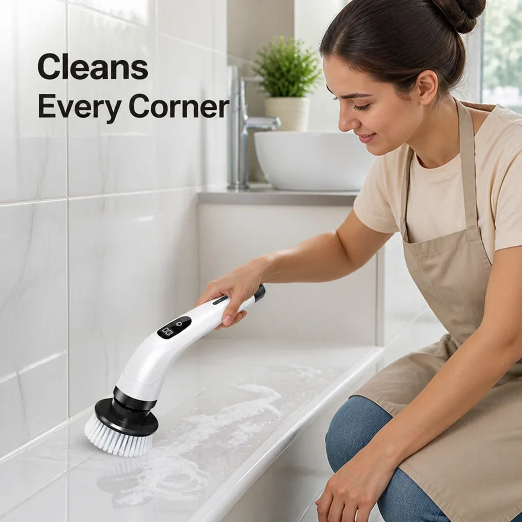 ScrubBlitz™ 8-in-1 Electric Cleaning Brush — Effortless Scrubbing