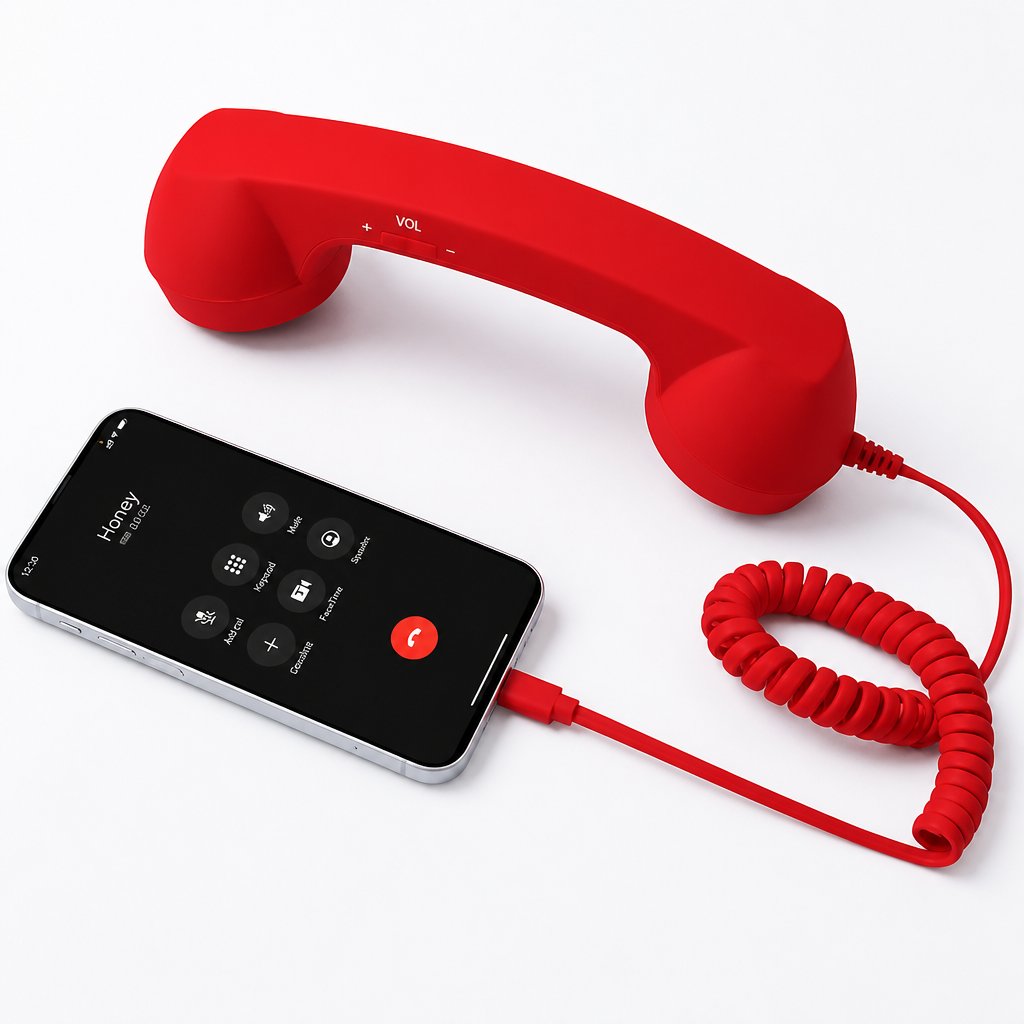 RetroTalk™ Retro Phone Handset — Calls With Classic Style