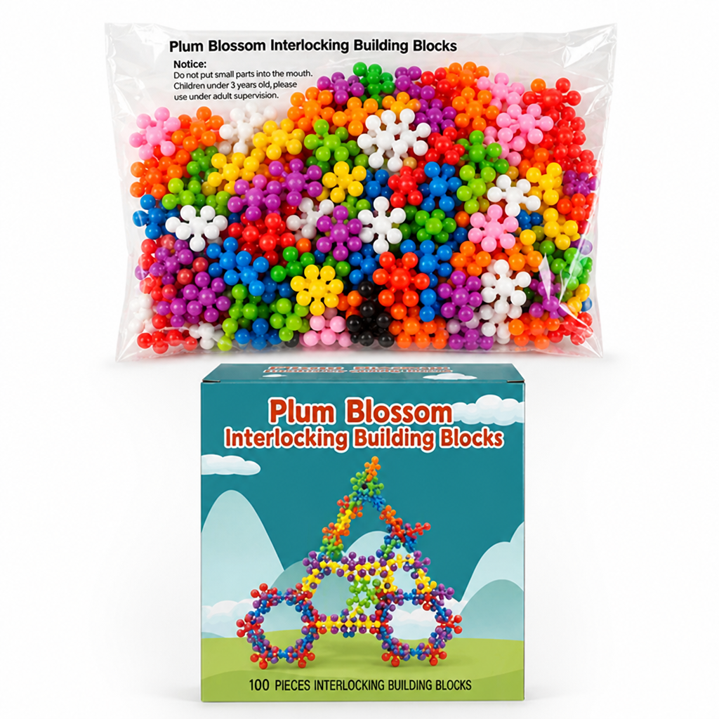 BuildBloom™ — Colorful Interlocking Building Blocks Set