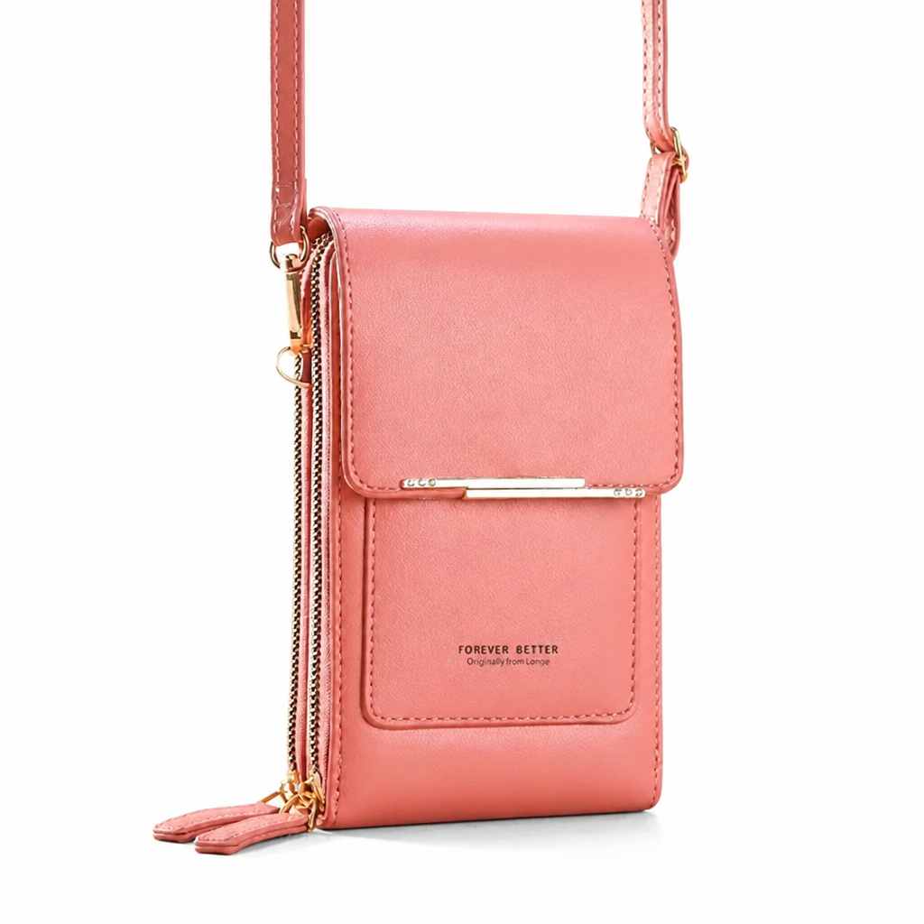 TouchPouch™ Touchscreen Crossbody Phone Wallet — Hands-Free Style