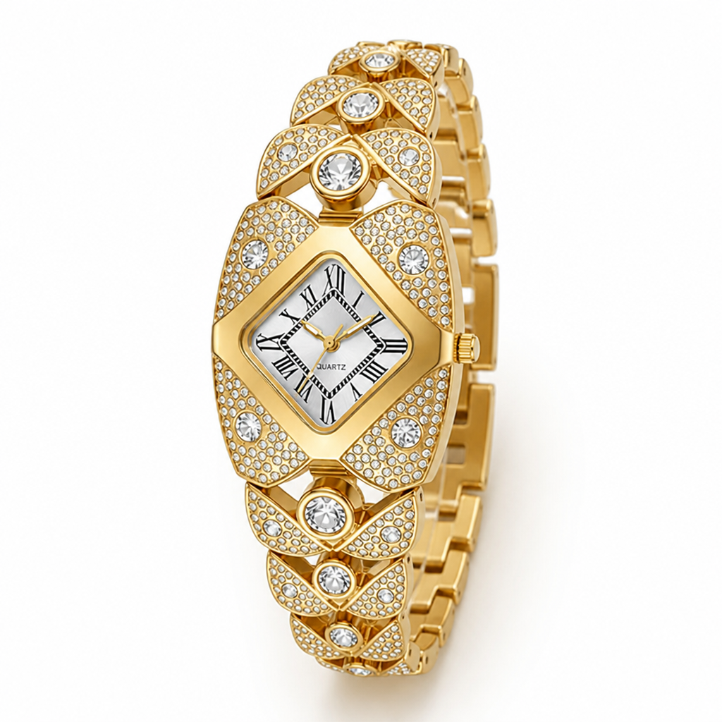 Aurelia™ Quartz Bracelet Watch — Timeless Sparkle