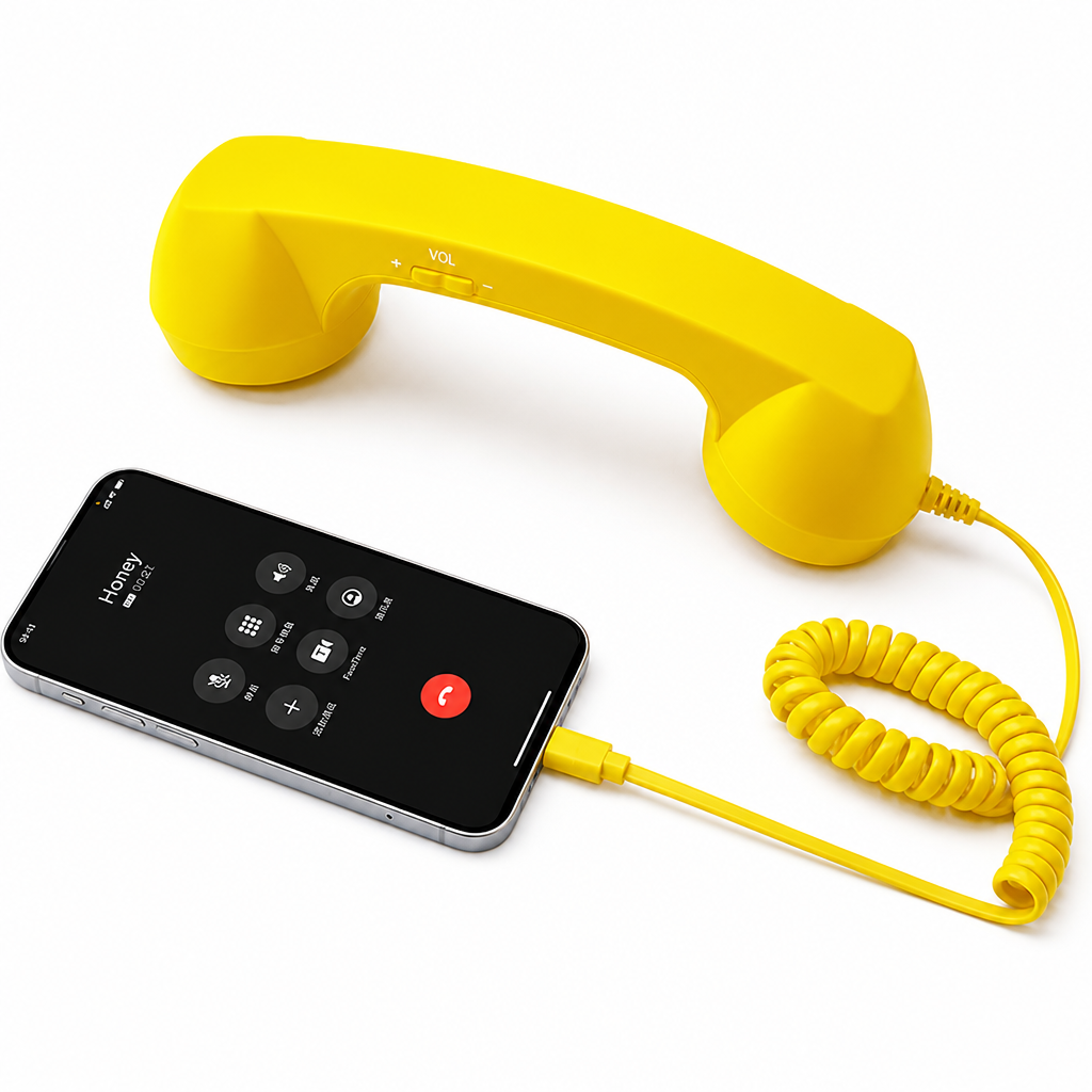 RetroTalk™ Retro Phone Handset — Calls With Classic Style