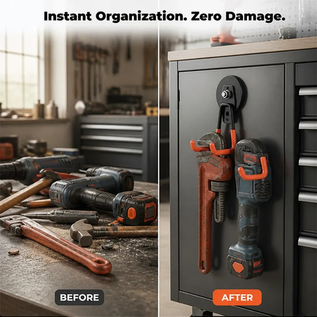 GripHook™ — Heavy-Duty Wall-Mount Utility Hook