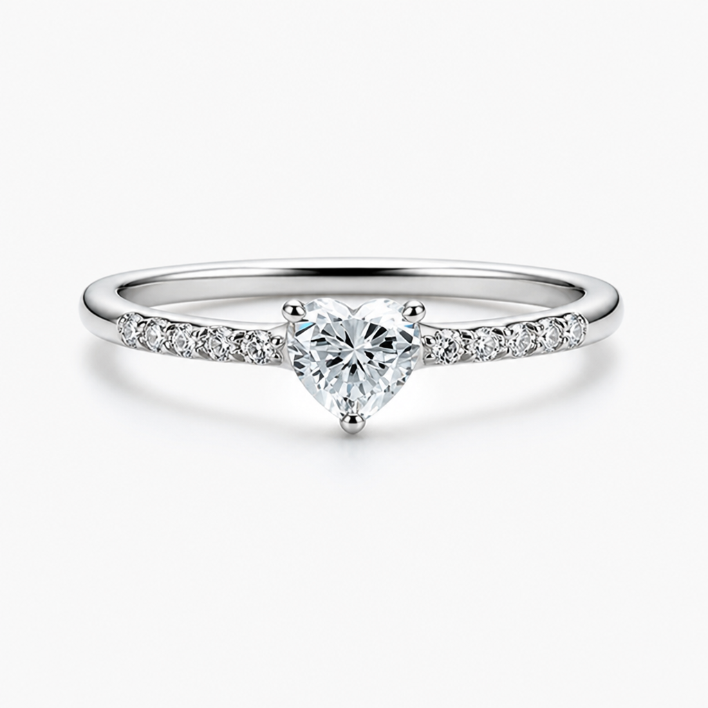LoveCrown™ — Heart Crystal Statement Ring