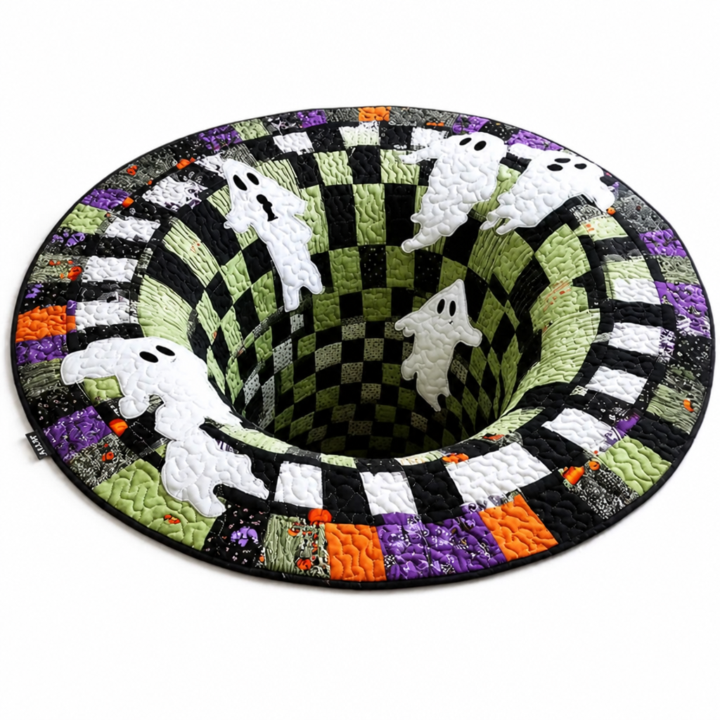SpookyWeave™ — Halloween Round Decorative Rug