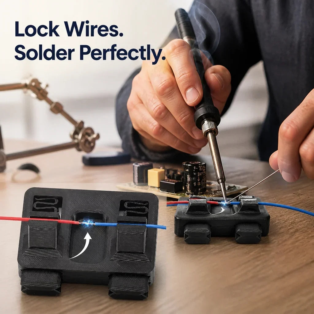 SolderLock™ — Adjustable Circuit Board Soldering Clamp