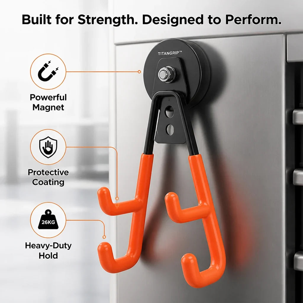 GripHook™ — Heavy-Duty Wall-Mount Utility Hook