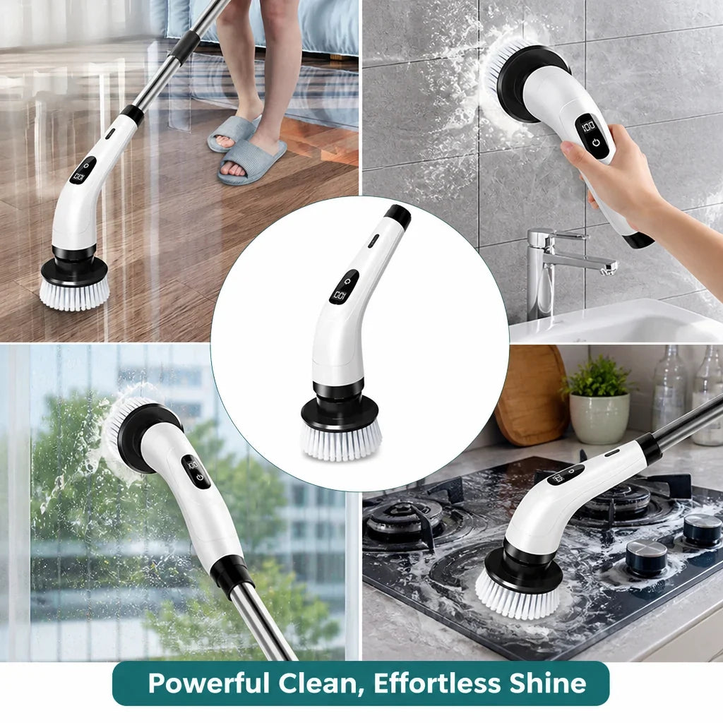 ScrubBlitz™ 8-in-1 Electric Cleaning Brush — Effortless Scrubbing