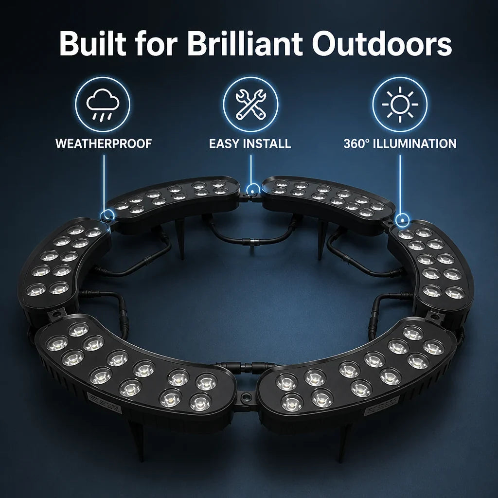 GlowRing™ — Elegant Solar Garden Tree Lights