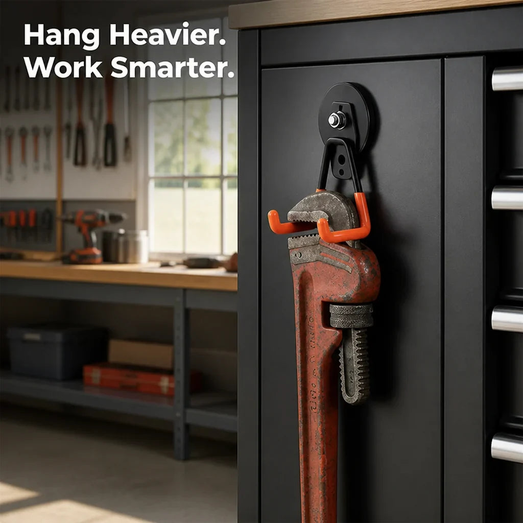 GripHook™ — Heavy-Duty Wall-Mount Utility Hook