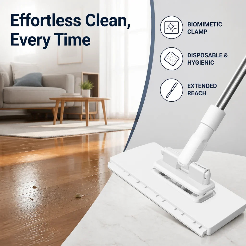 CleanGlide™ — Easy-Swipe Floor Mop