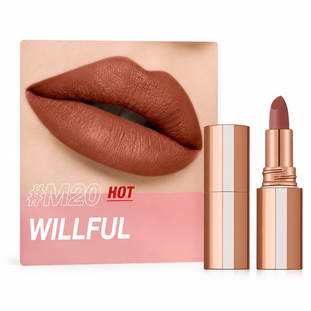 LuxeMatte™ Long-Lasting Matte Lipstick — All-Day Color