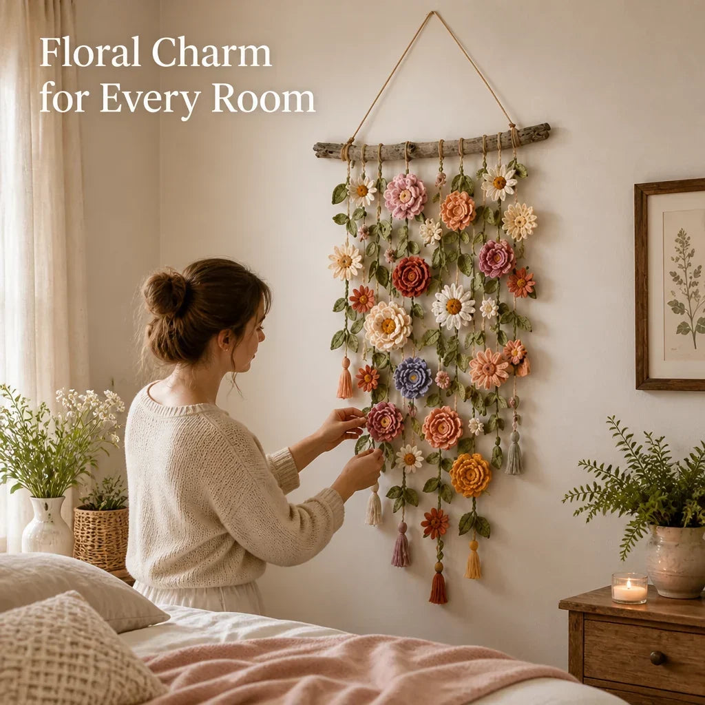 BloomTapestry™ — Floral Wall Hanging Décor