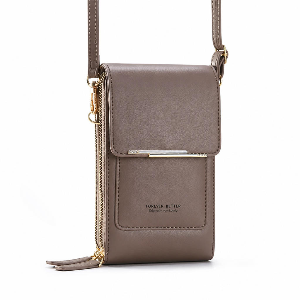 TouchPouch™ Touchscreen Crossbody Phone Wallet — Hands-Free Style