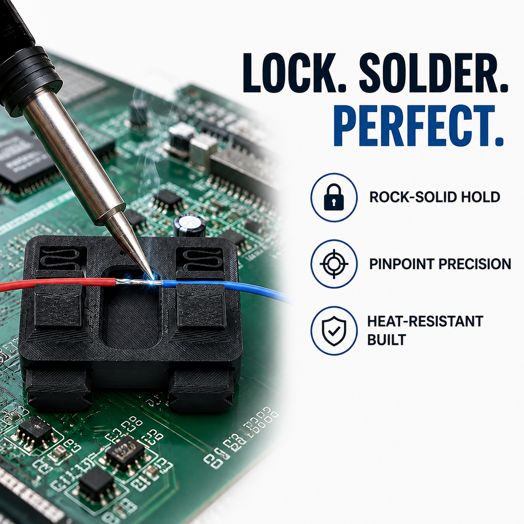 SolderGrip™ Soldering Wire Holder Clamp — Solder Like a Pro