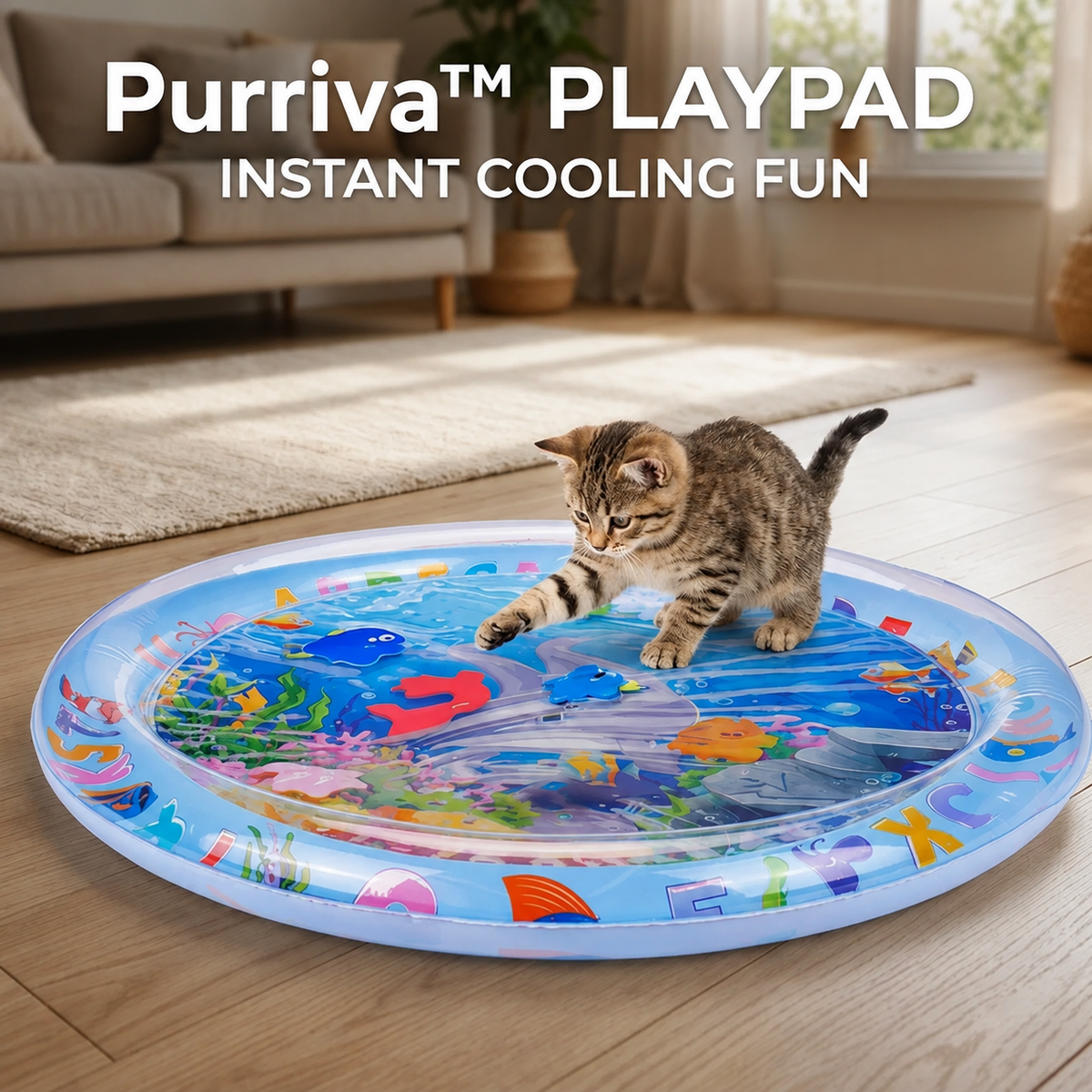 CoolPaws™ Cat Water Play Mat — Cool, Playful Comfort