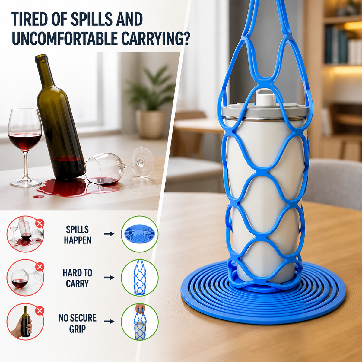 CupGrip™ — Non-Slip Cup Holder Mat
