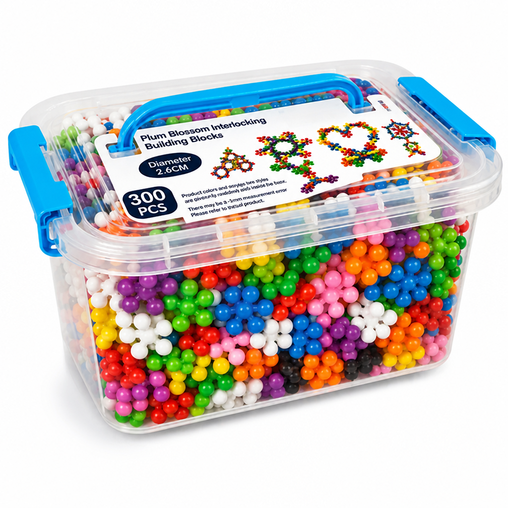 BuildBloom™ — Colorful Interlocking Building Blocks Set