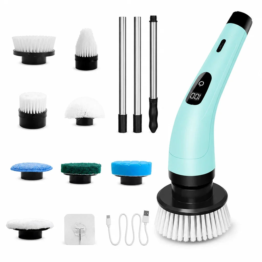 ScrubBlitz™ 8-in-1 Electric Cleaning Brush — Effortless Scrubbing