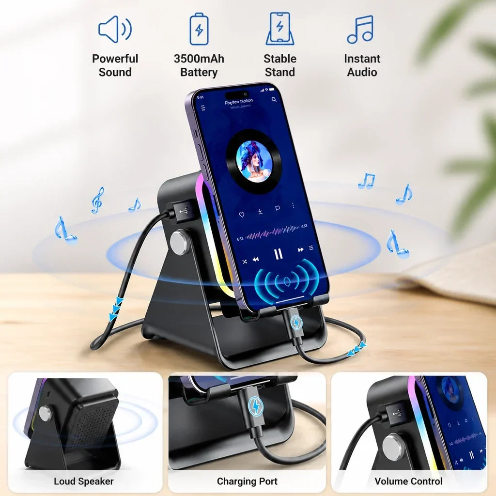 SoundStand™ — Portable Phone Speaker & Charging Dock
