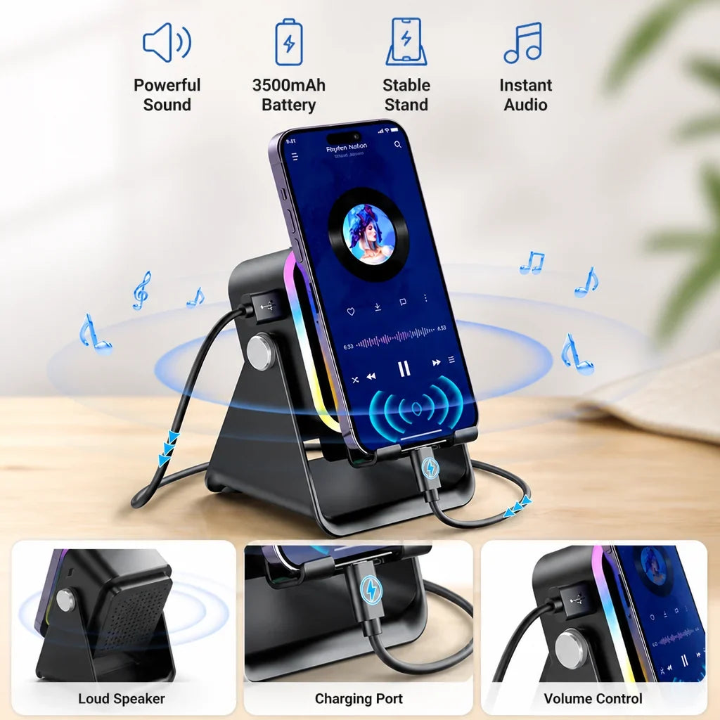 BeatStand™ — Hands-Free Phone Speaker Amplifier