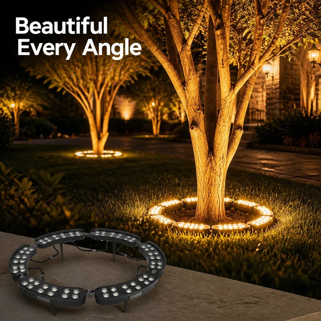 GlowRing™ — Elegant Solar Garden Tree Lights