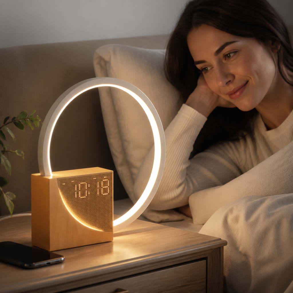 AuraClock™ — Wake Up with Style and Light