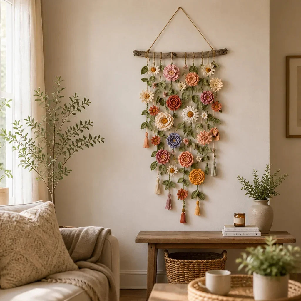 BloomTapestry™ — Floral Wall Hanging Décor