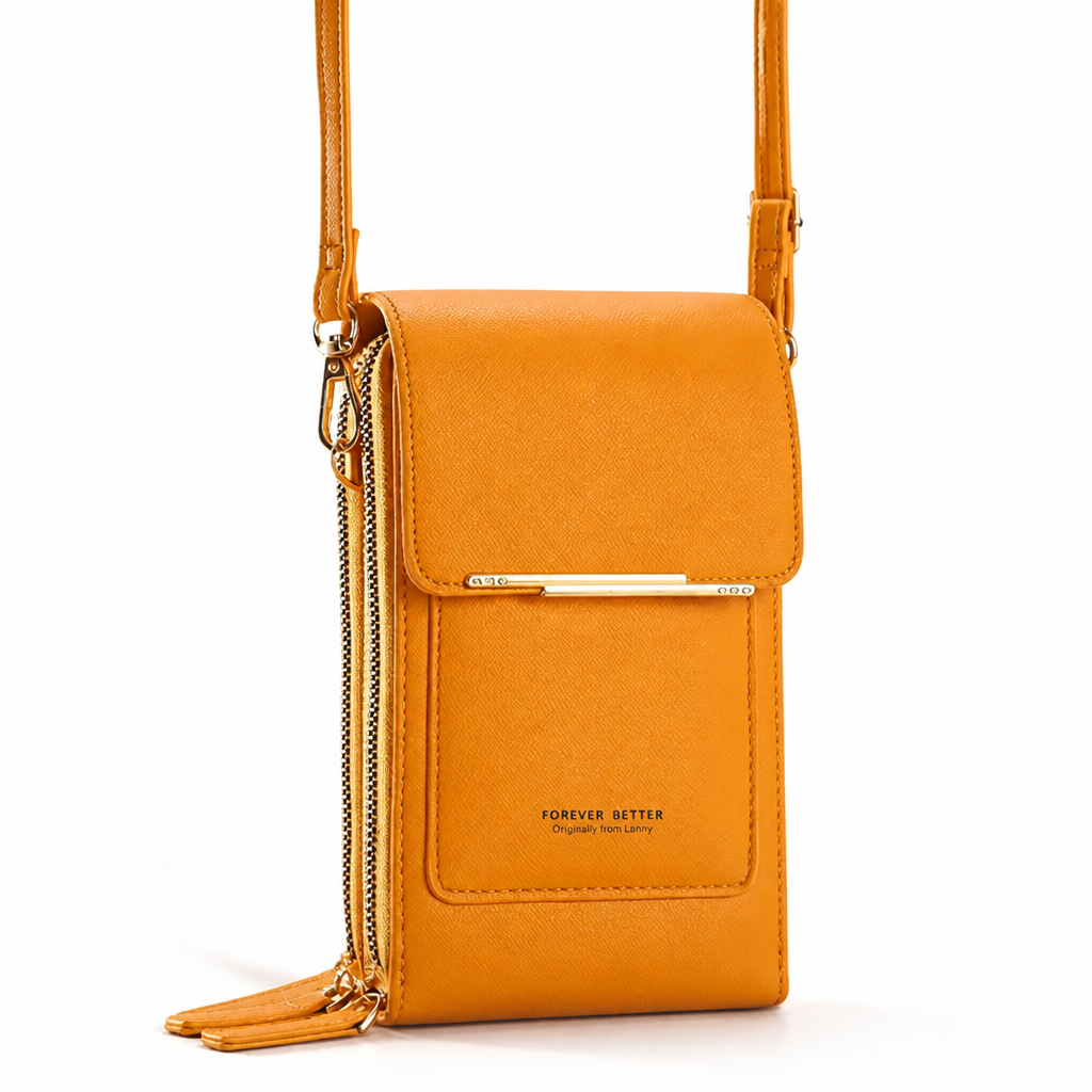 TouchPouch™ Touchscreen Crossbody Phone Wallet — Hands-Free Style